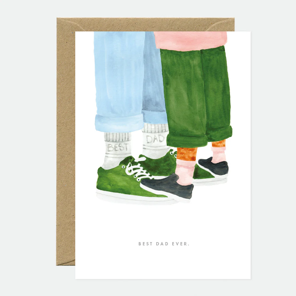 Greeting Card - Best Dad Socks