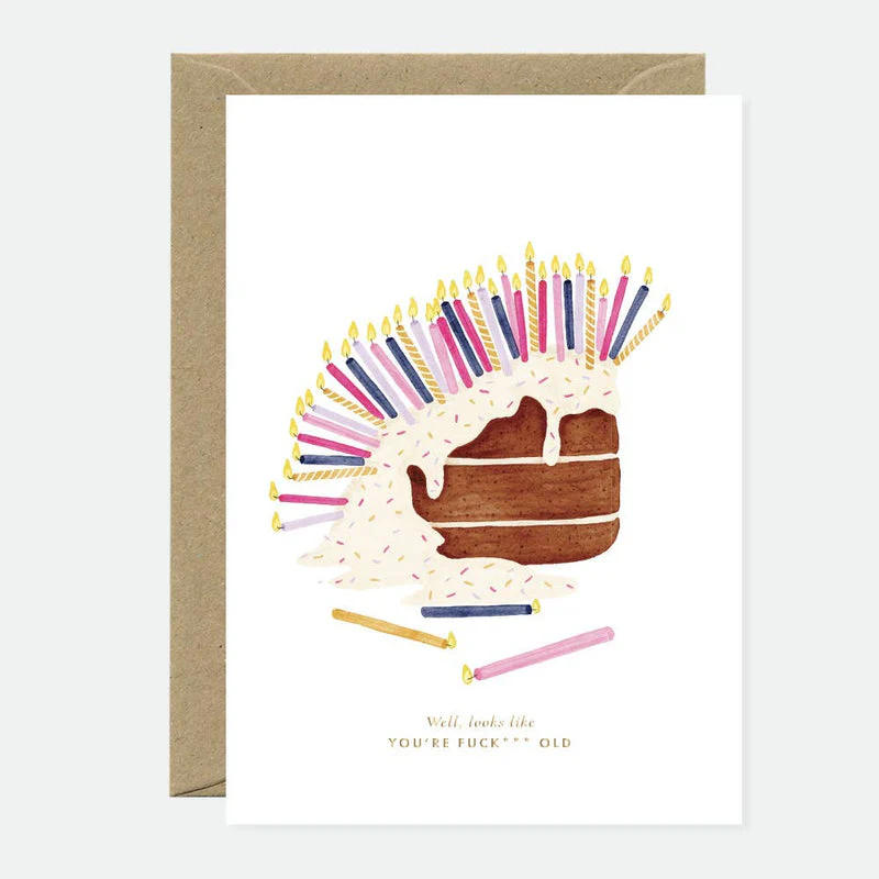 Greeting Card - Gold - Looks Like You're Old
