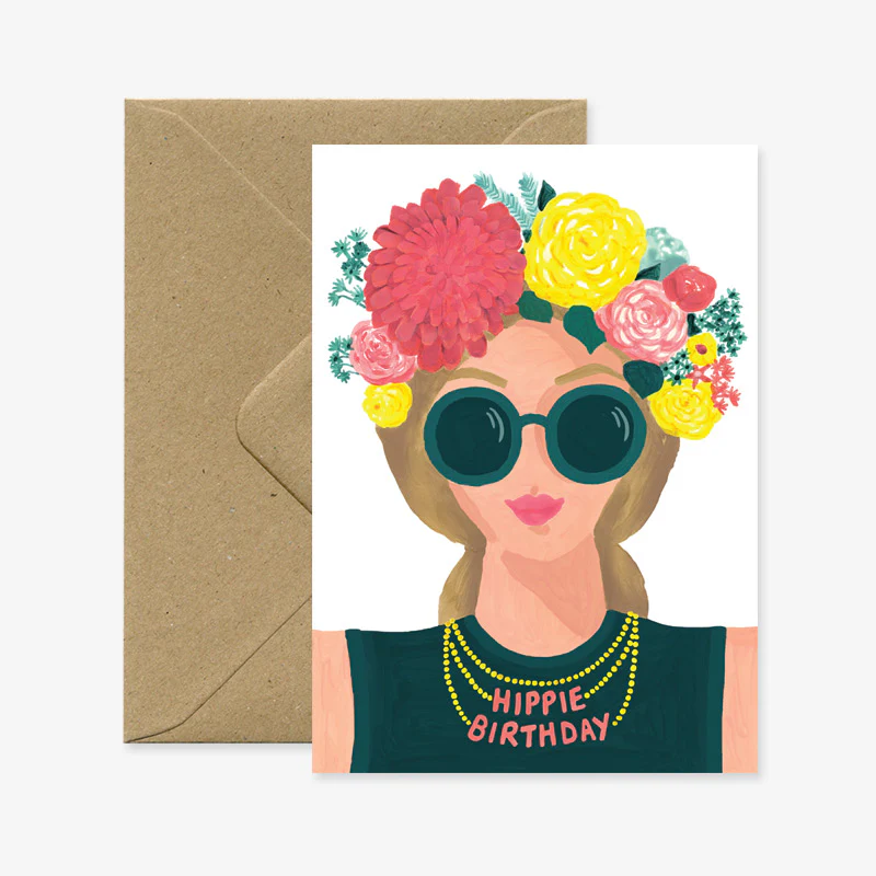 Greeting Card - Hippie Birthday