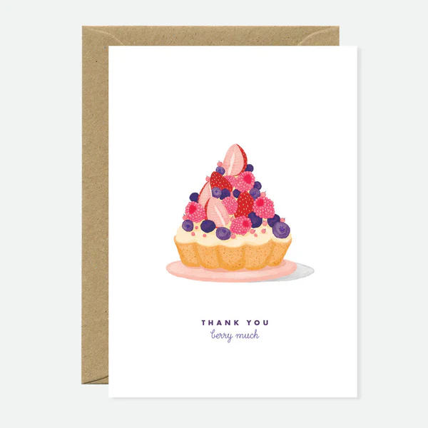 Greeting Card - Thank You Berry Much