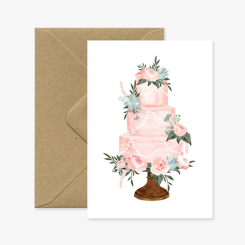 Greeting Card - Wedding Cake