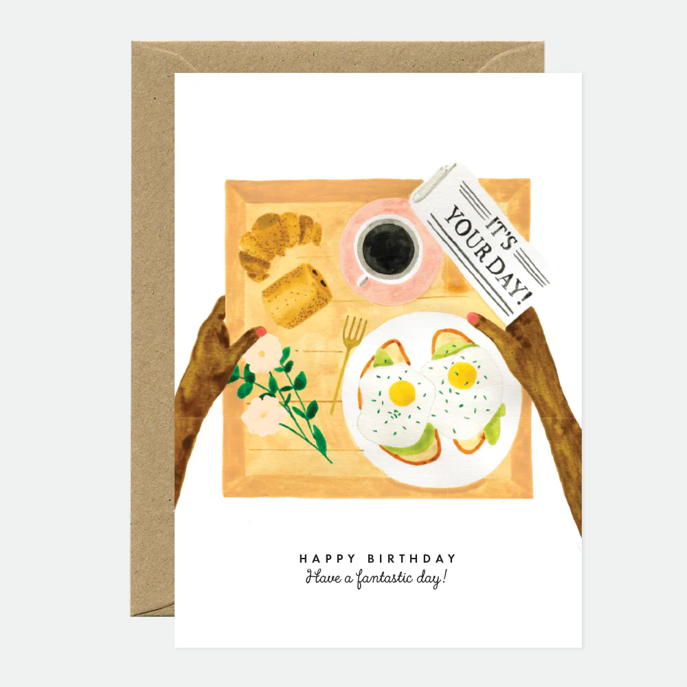 Greeting Card - Your Day Breakfast