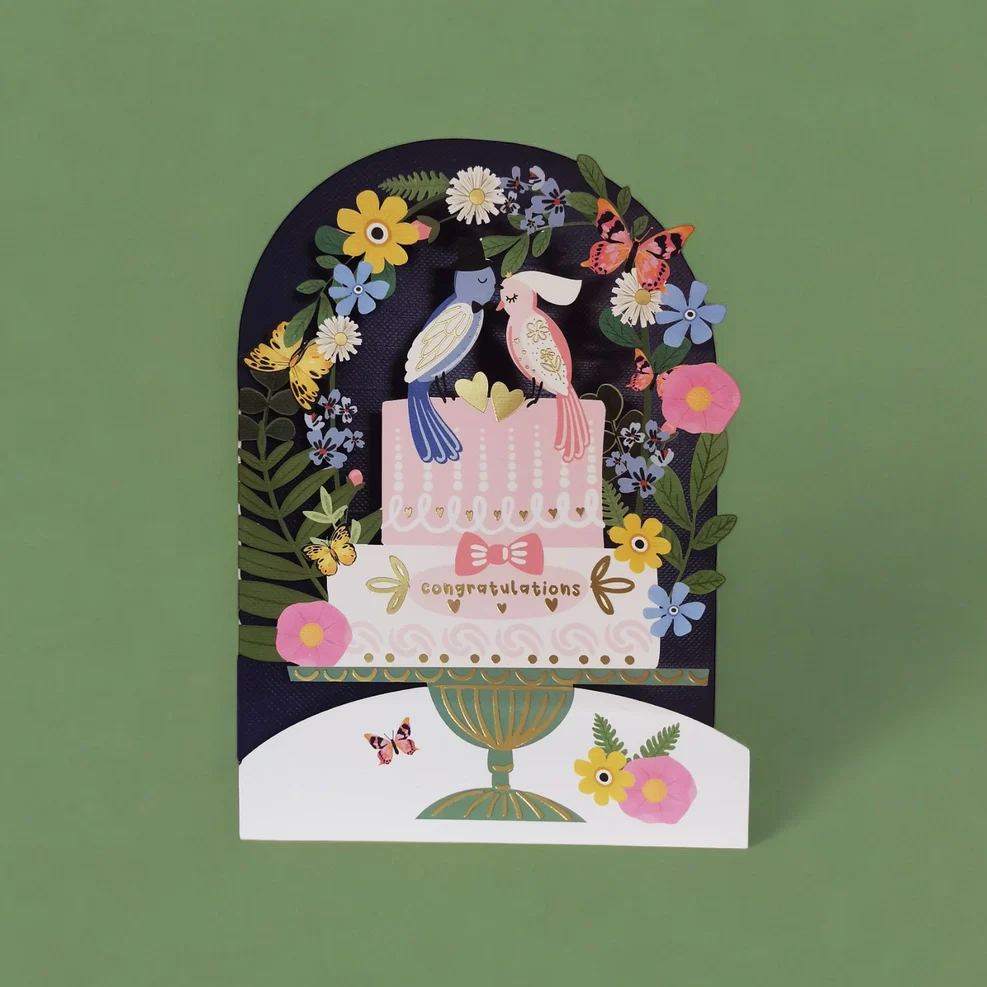 Greeting Card - Congratulations Wedding Cake