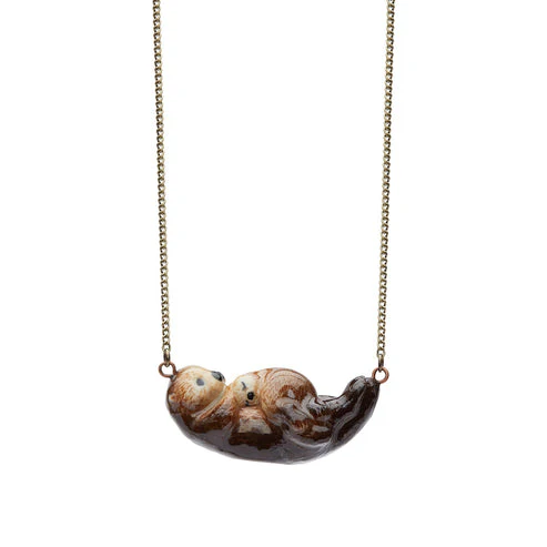Necklace - Sea Otter And Baby