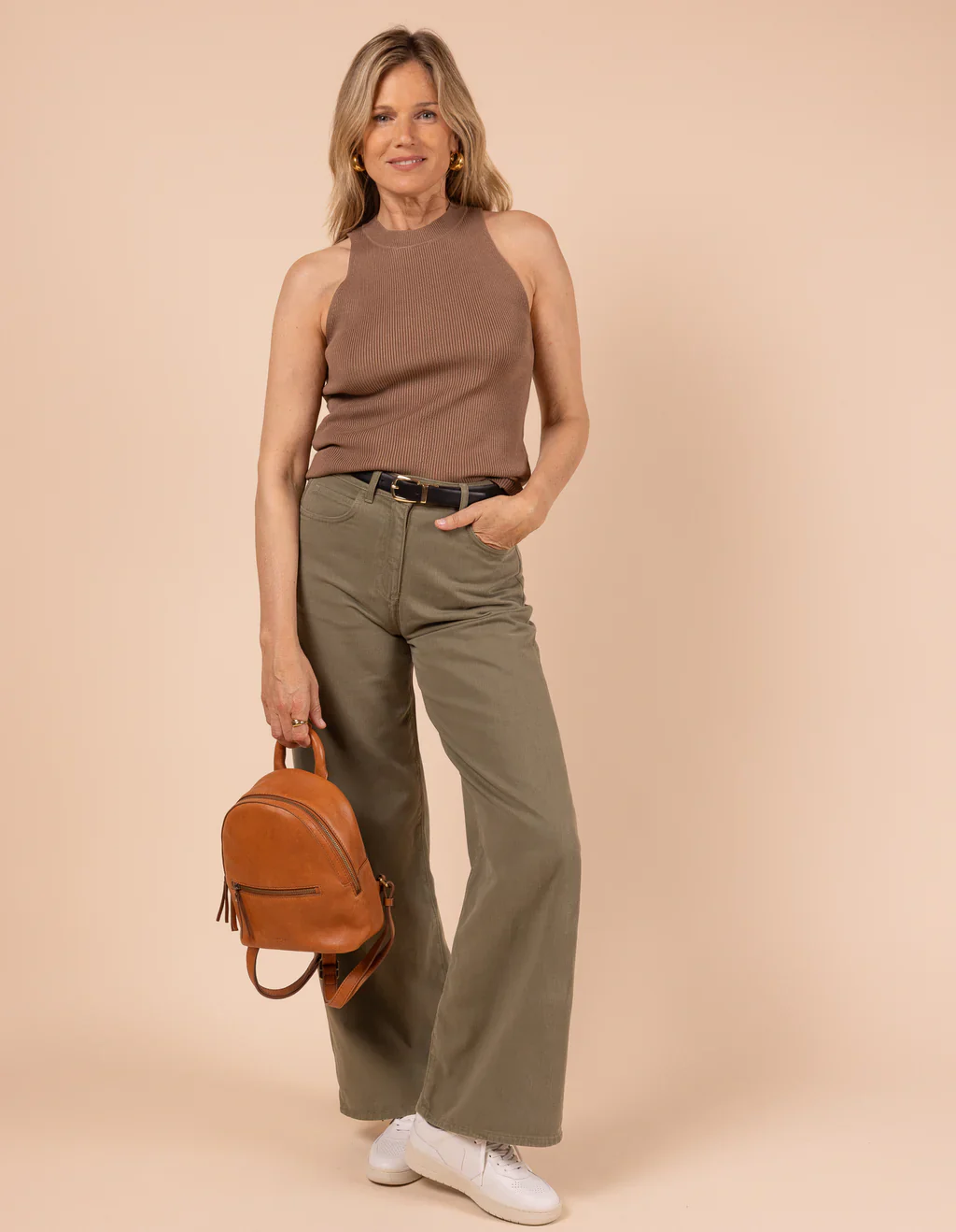 Backpack - Mini - Ivy - Soft Grain Leather - Wild Oak - Image 6