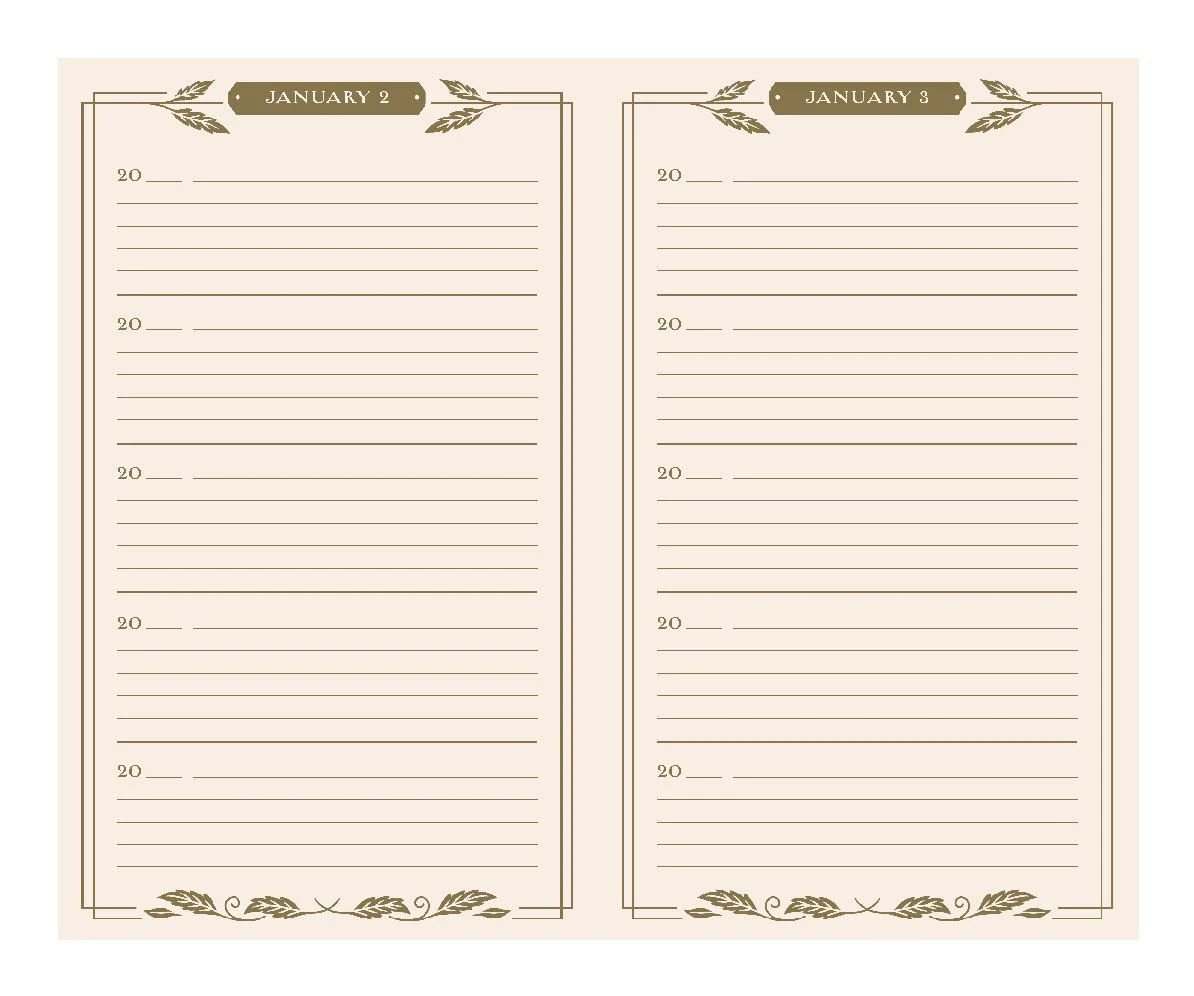 Book - One Line a Day: A Five Year Memory Book (Gilded) - Image 2