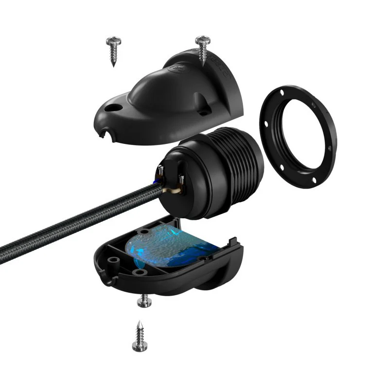 Bulb Holder - E27 - Silicone - 2 Colours (For Outdoor) - Image 3