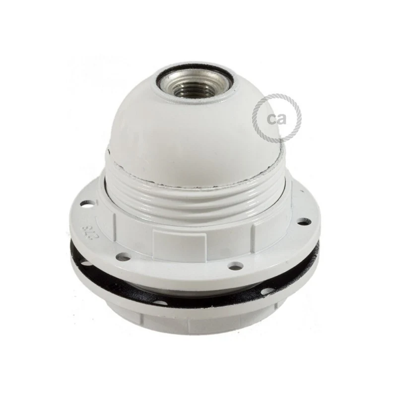 Bulb Holder W/Shade Rings - E27 - Thermoplastic - 2 Colours - Image 4