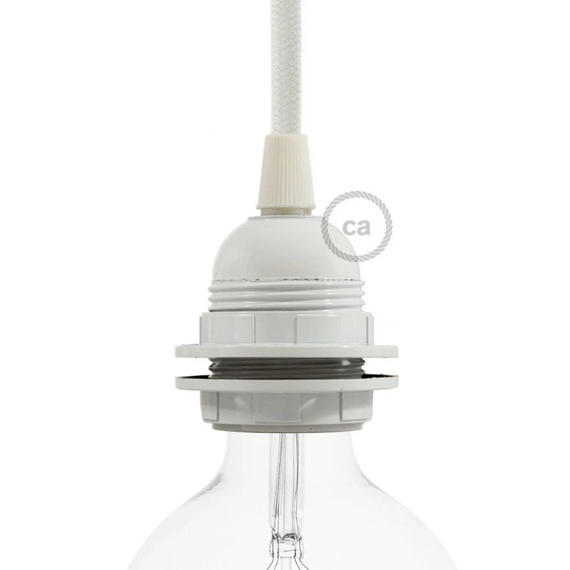 Bulb Holder W/Shade Rings - E27 - Thermoplastic - 2 Colours - Image 6