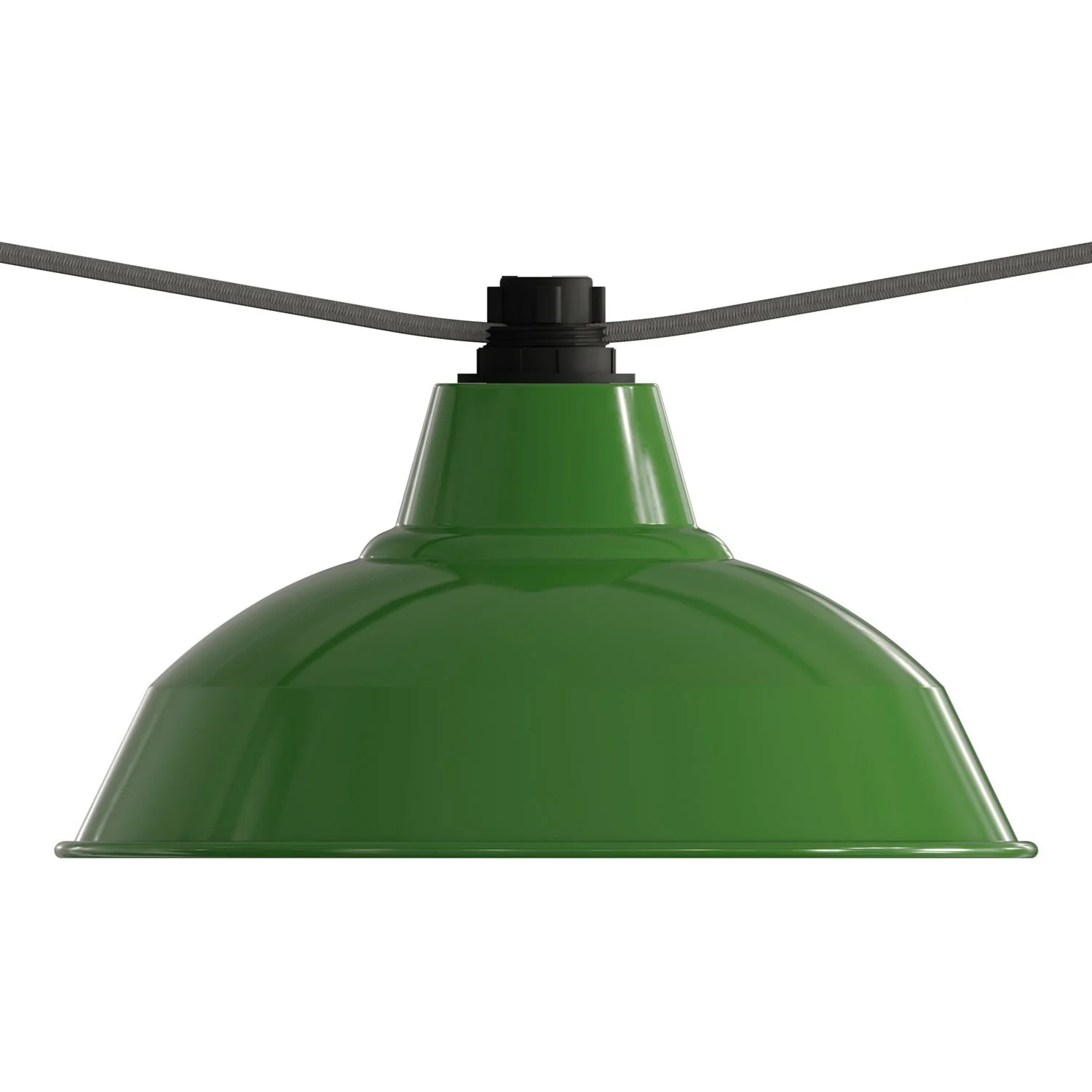 Bulb Holder W/Shade Rings -  E27 - Thermoplastic - Black (For Lampshade or Lumet String Lights) - Image 4