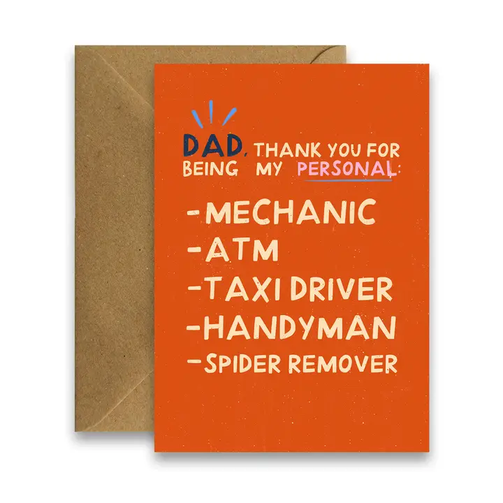 Greeting Card - Dad's Job List