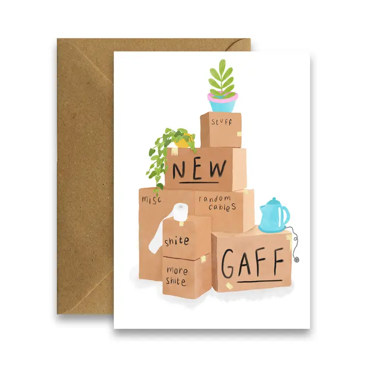 Greeting Card - New Gaff - Irish Housewarming Card