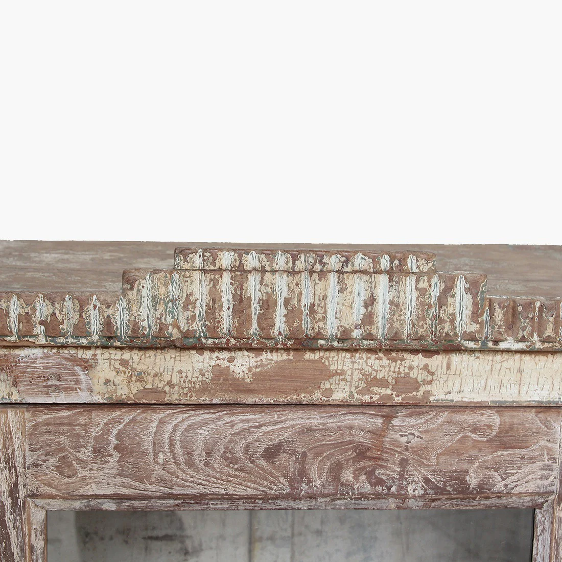 Cabinet - Vintage - Teak & Glass - Cream - 1 Door - Image 3