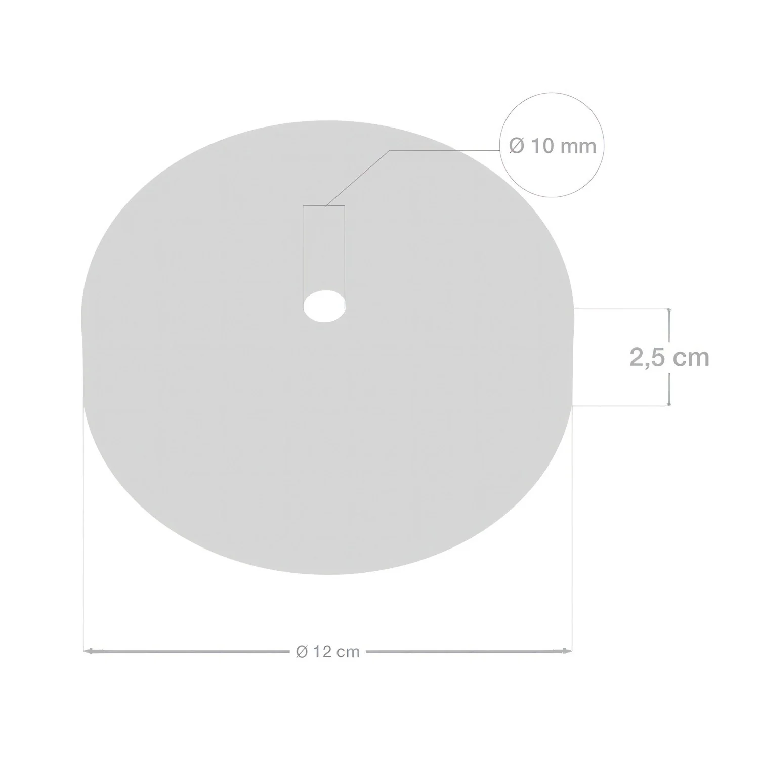 Ceiling Rose - Metal - Flat - Brushed Bronze - Image 5