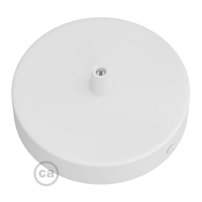 Ceiling Rose - Metal - Flat - Matt White