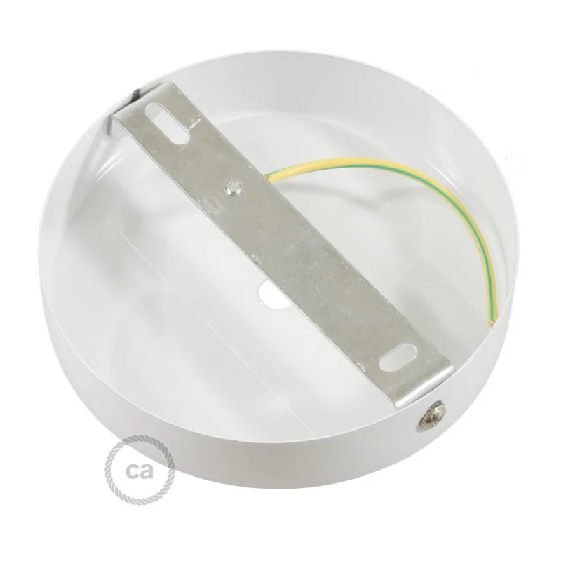 Ceiling Rose - Metal - Flat - Matt White - Image 3