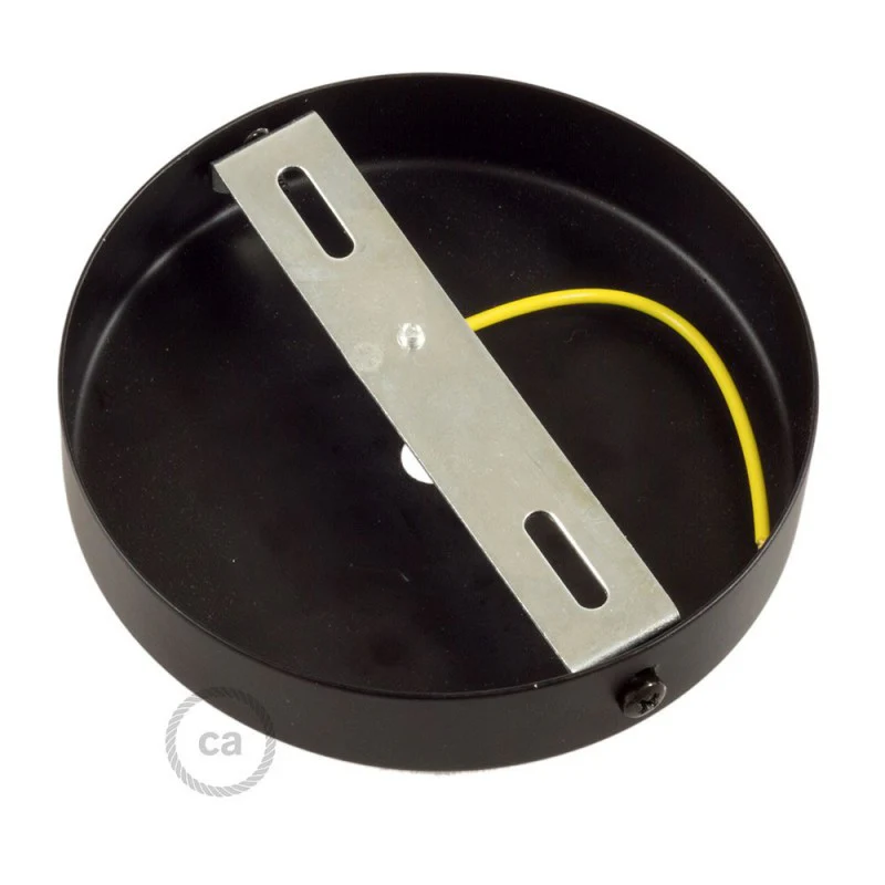 Ceiling Rose - Metal - Flat - Matt Black - Image 2
