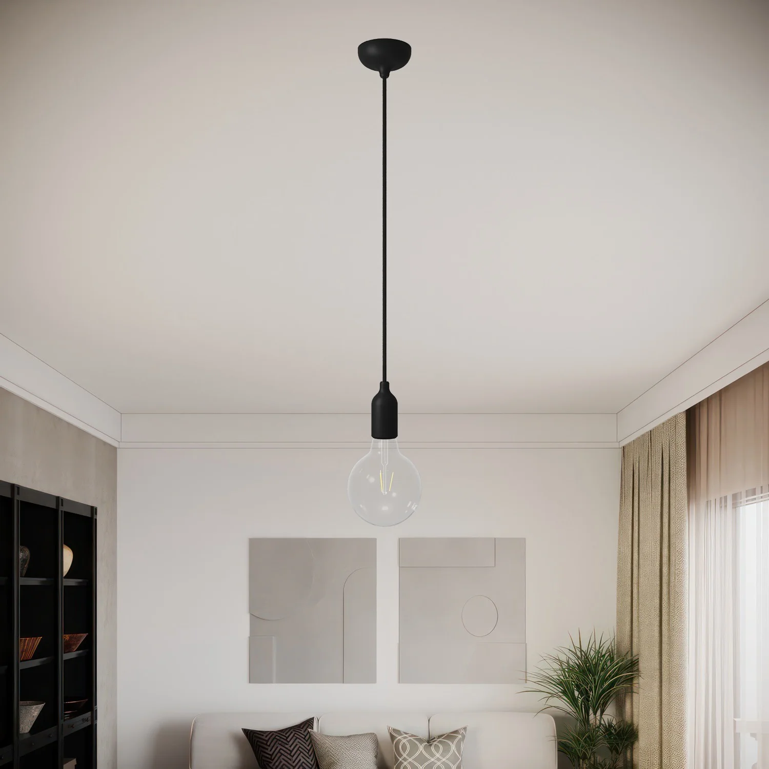 Ceiling Rose - Silicone - Black - Image 5