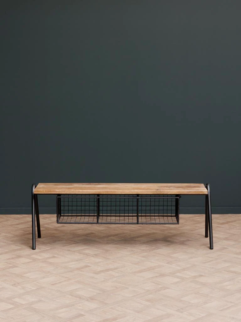 Bench W/Mesh Baskets - Image 3