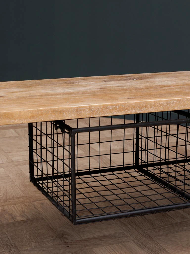 Bench W/Mesh Baskets - Image 5