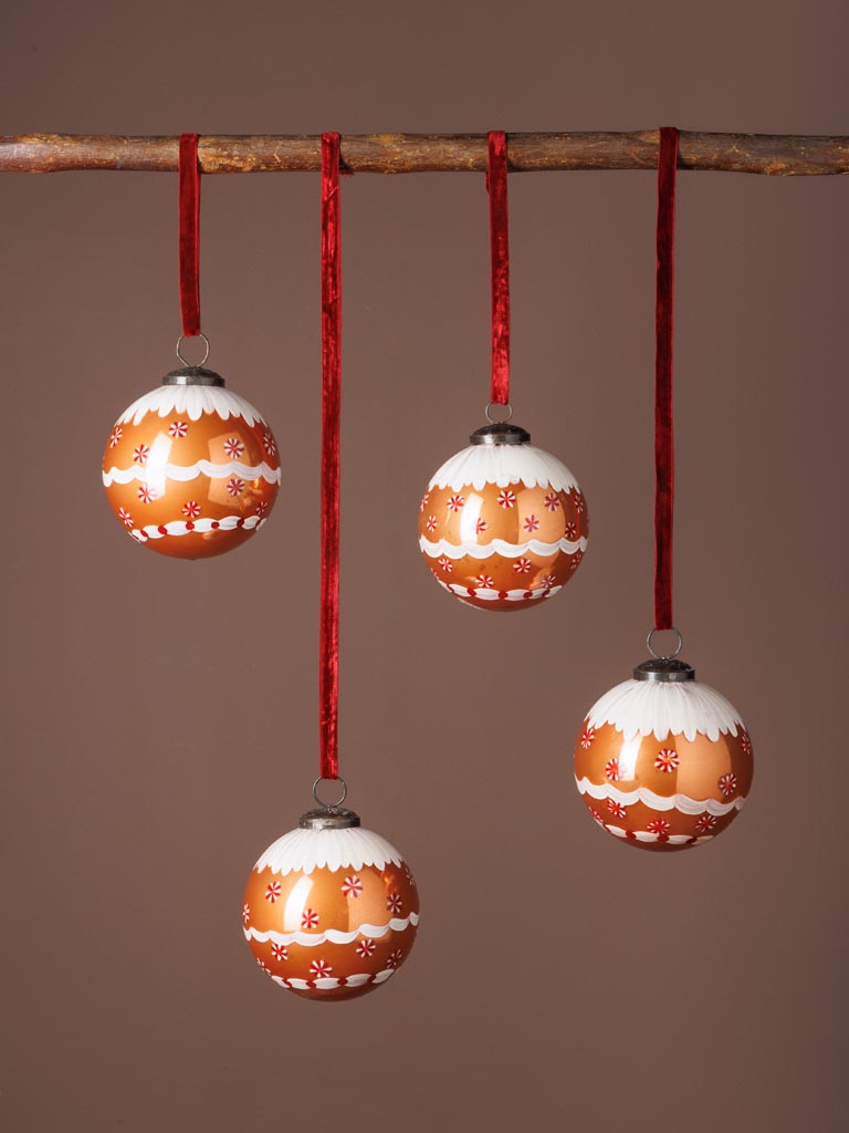 Christmas Ornament - Gingerbread - Set Of 4