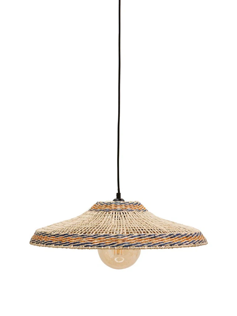 Lamp Pendant - Samoa - Yellow/Blue Edge