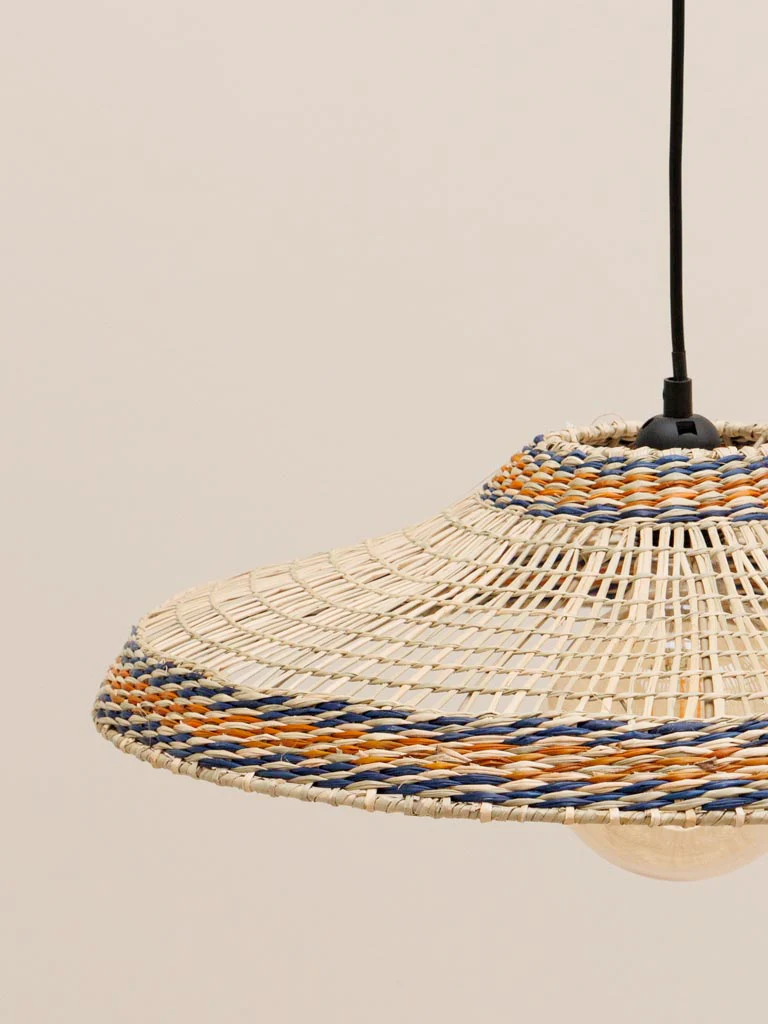 Lamp Pendant - Samoa - Yellow/Blue Edge - Image 4
