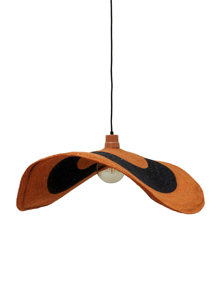 Lamp Pendant - Uluwatu - Orange W/Stripe - Image 5