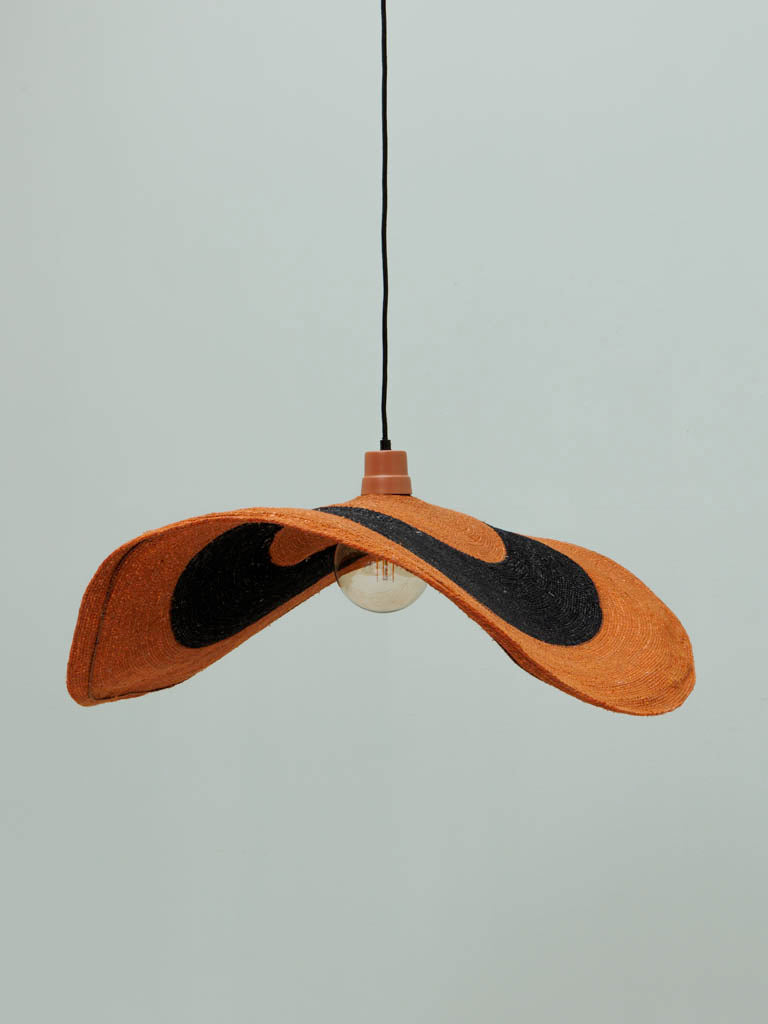 Lamp Pendant - Uluwatu - Orange W/Stripe - Image 6