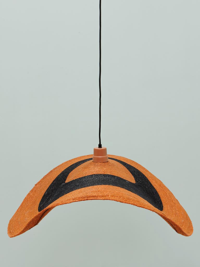 Lamp Pendant - Uluwatu - Orange W/Stripe - Image 7