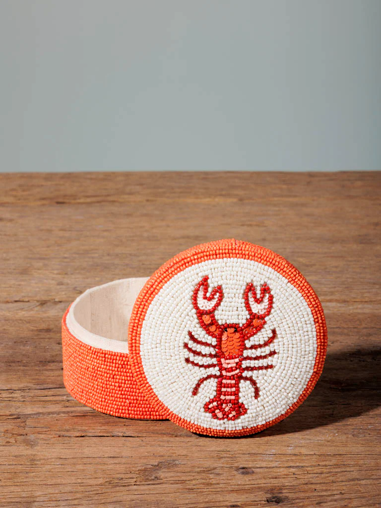 Round Box - Pearl - Lobster