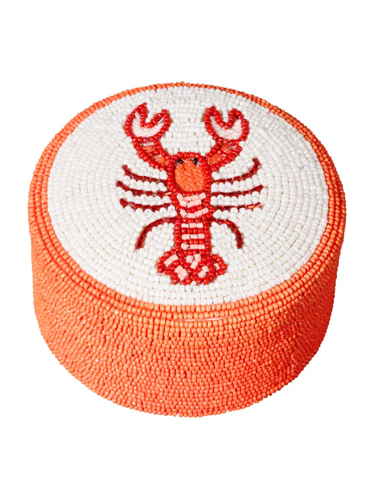 Round Box - Pearl - Lobster - Image 2