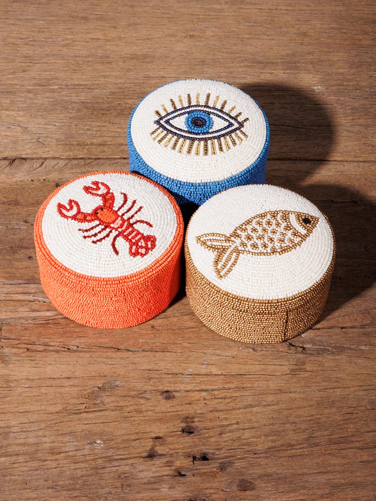 Round Box - Pearl - Lobster - Image 4