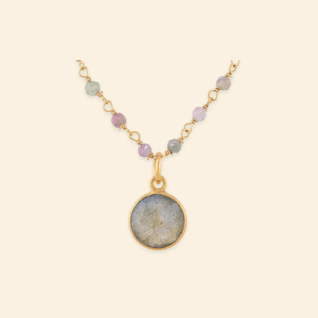 Necklace - Zion - Grey Labradorite - Image 3