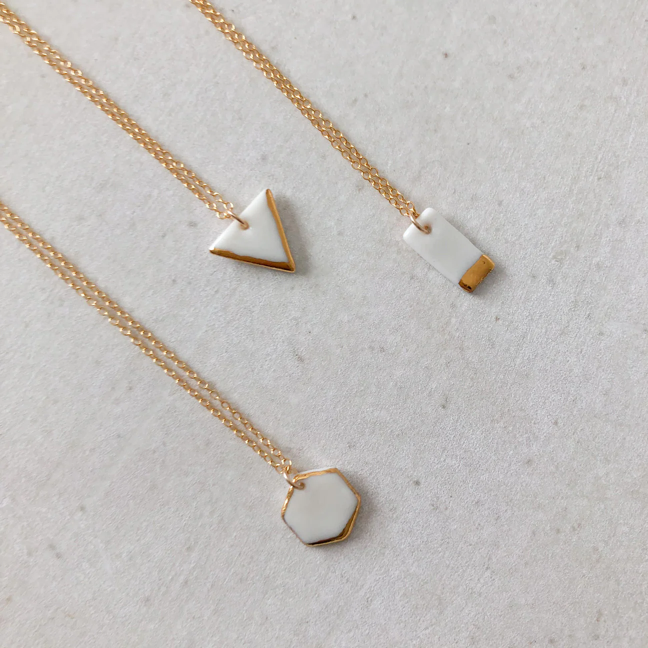 Necklace - Line - Porcelain - Image 3