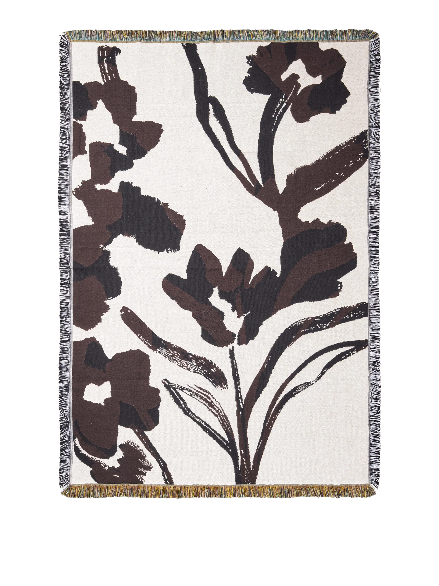 Blanket - Cilla - Tapestry - Off-White/Dark Grape