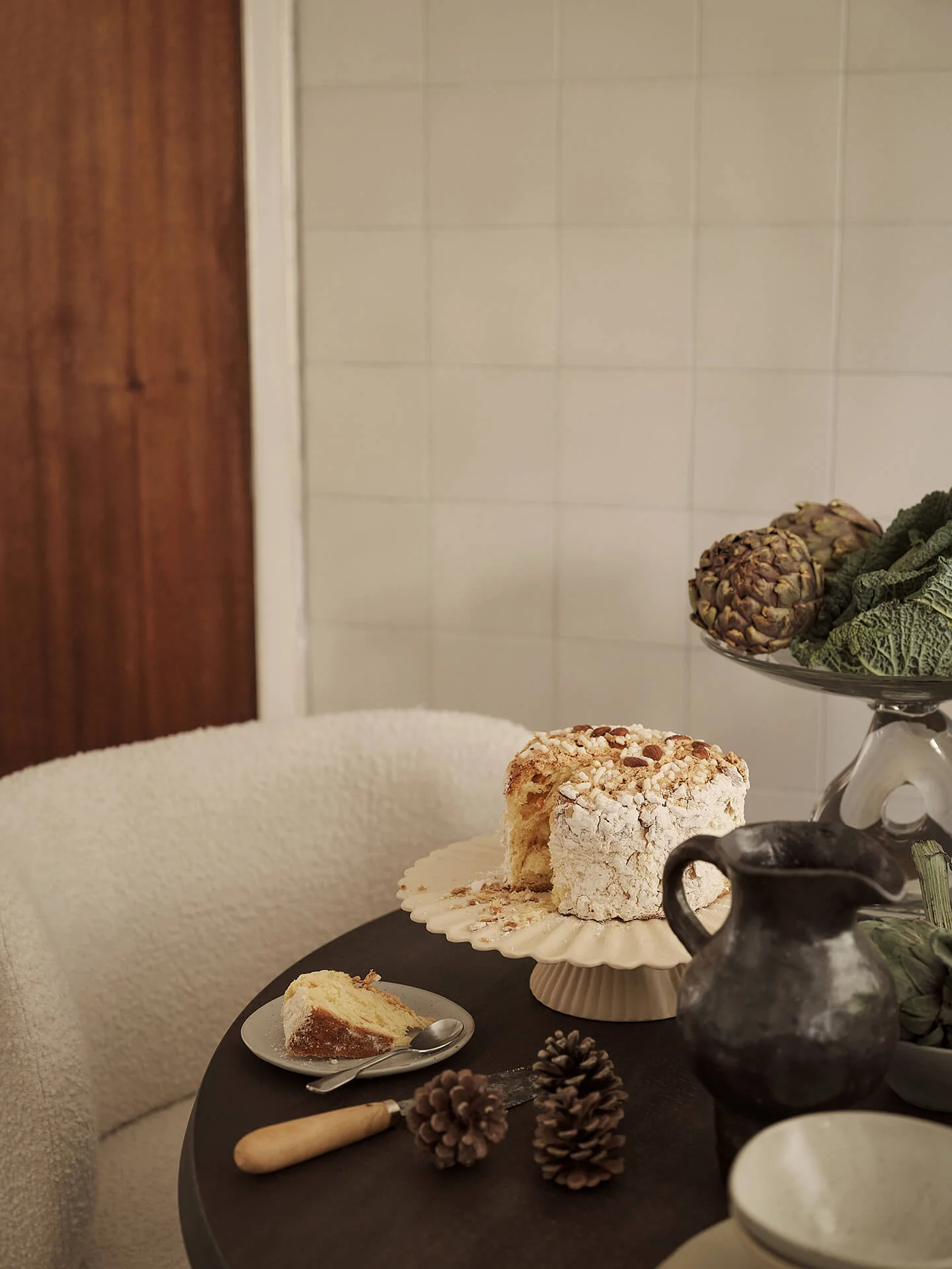 Cake Stand - Fountain - Off-white - Image 4