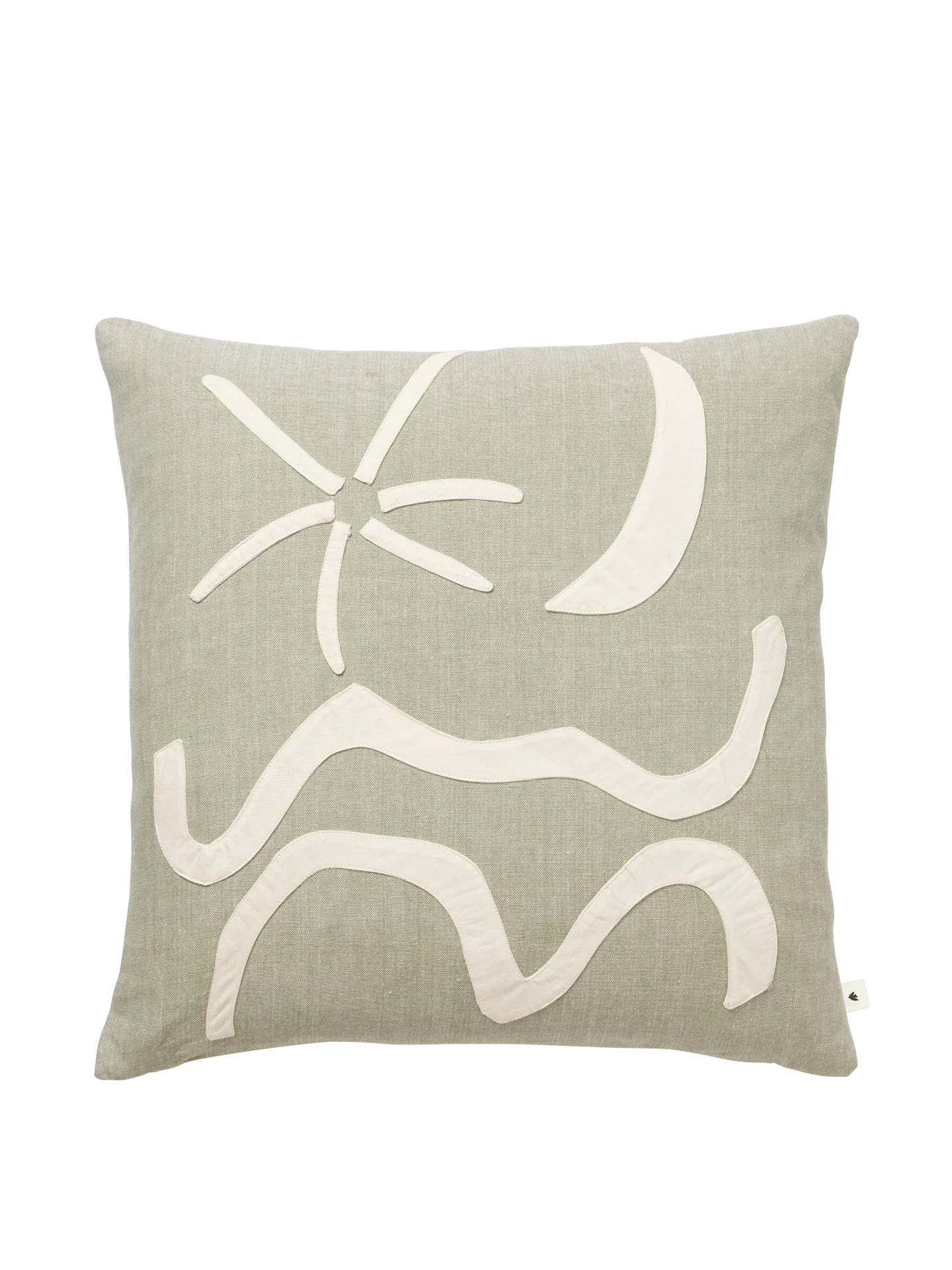 Cushion - Kove Appliqué - Elm Green
