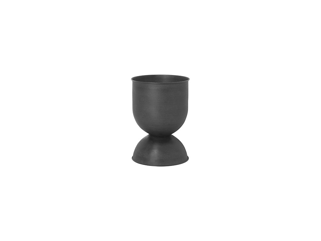 Plant Pot - Hourglass - Metal - Black - 3 Sizes - Image 4