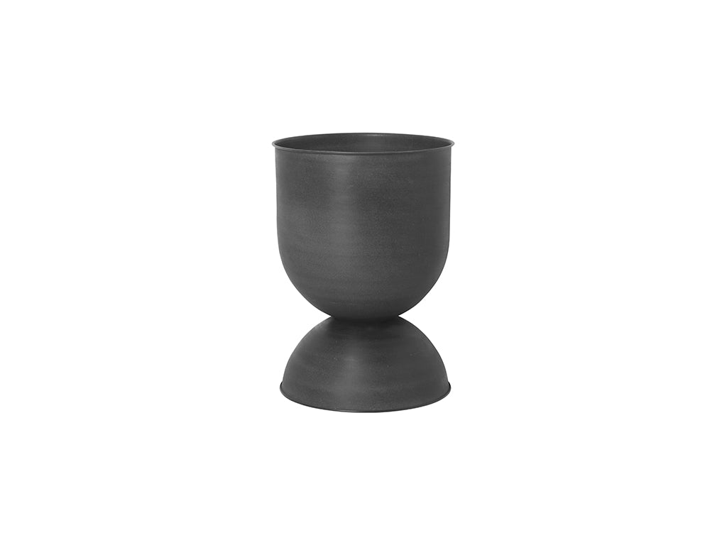 Plant Pot - Hourglass - Metal - Black - 3 Sizes - Image 5