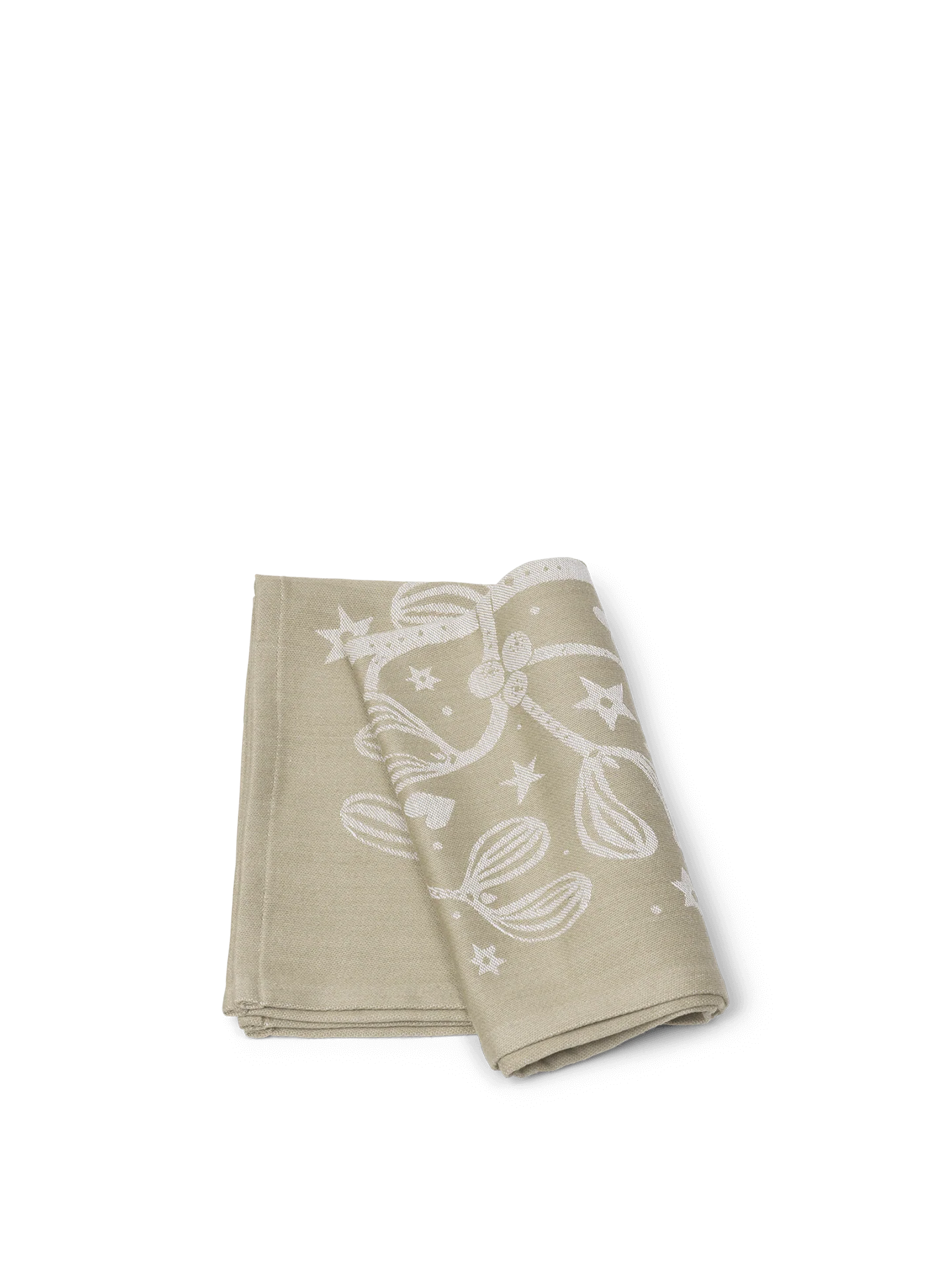 Tea Towel - Mistletoe - Sand - Image 2
