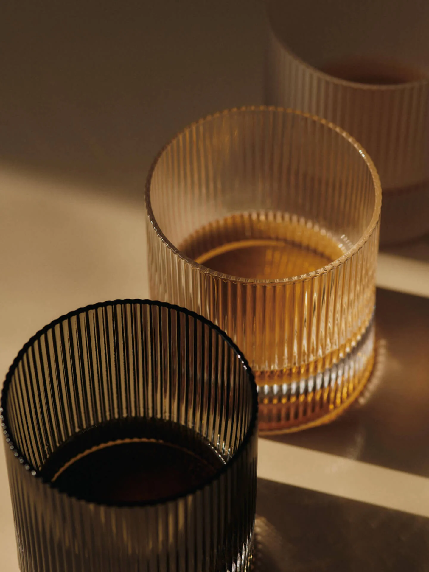Tumbler Glasses - Ripple - Clear - Image 2