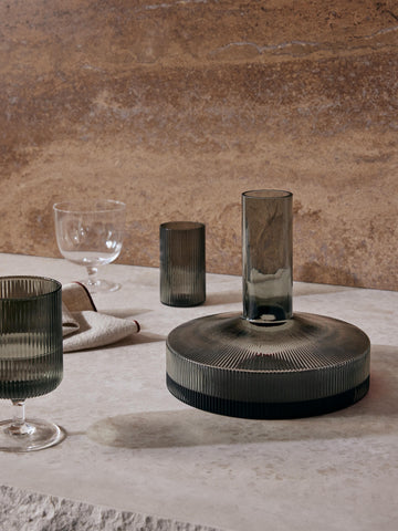 Wine Carafe - Ripple - Smoked Grey - Image 2