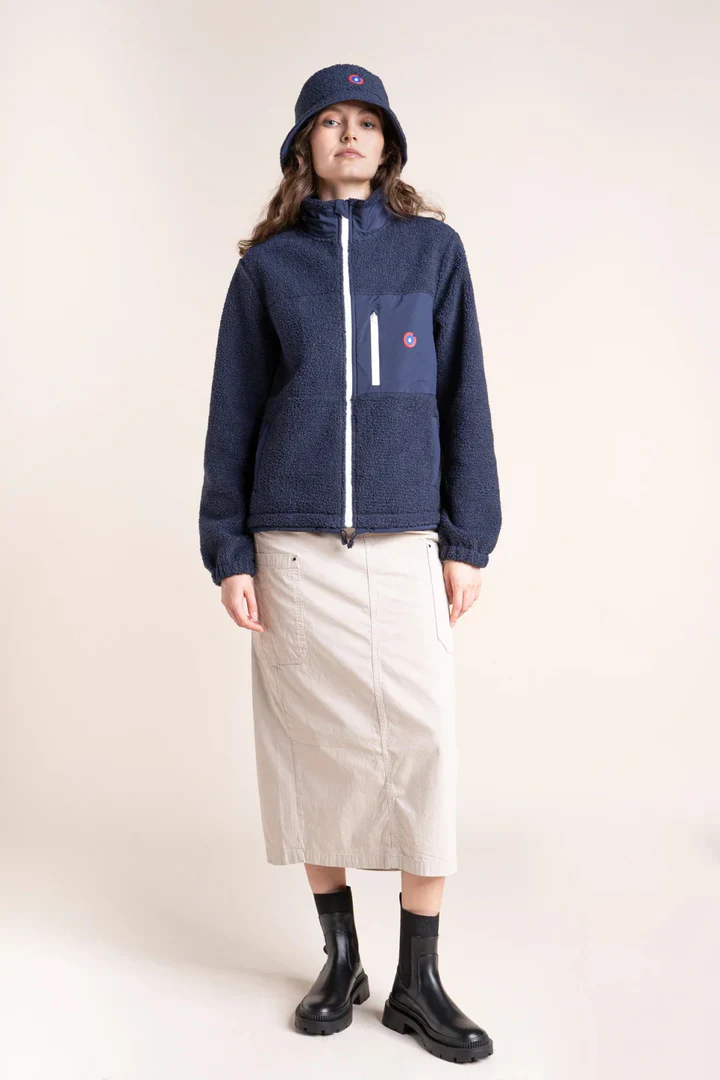 Sherpa Fleece Jacket - Monge - Indigo/Indigo - Image 3