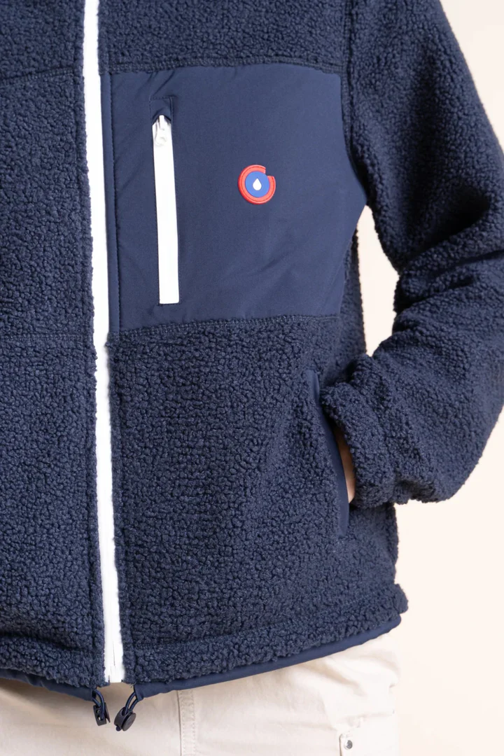 Sherpa Fleece Jacket - Monge - Indigo/Indigo - Image 4