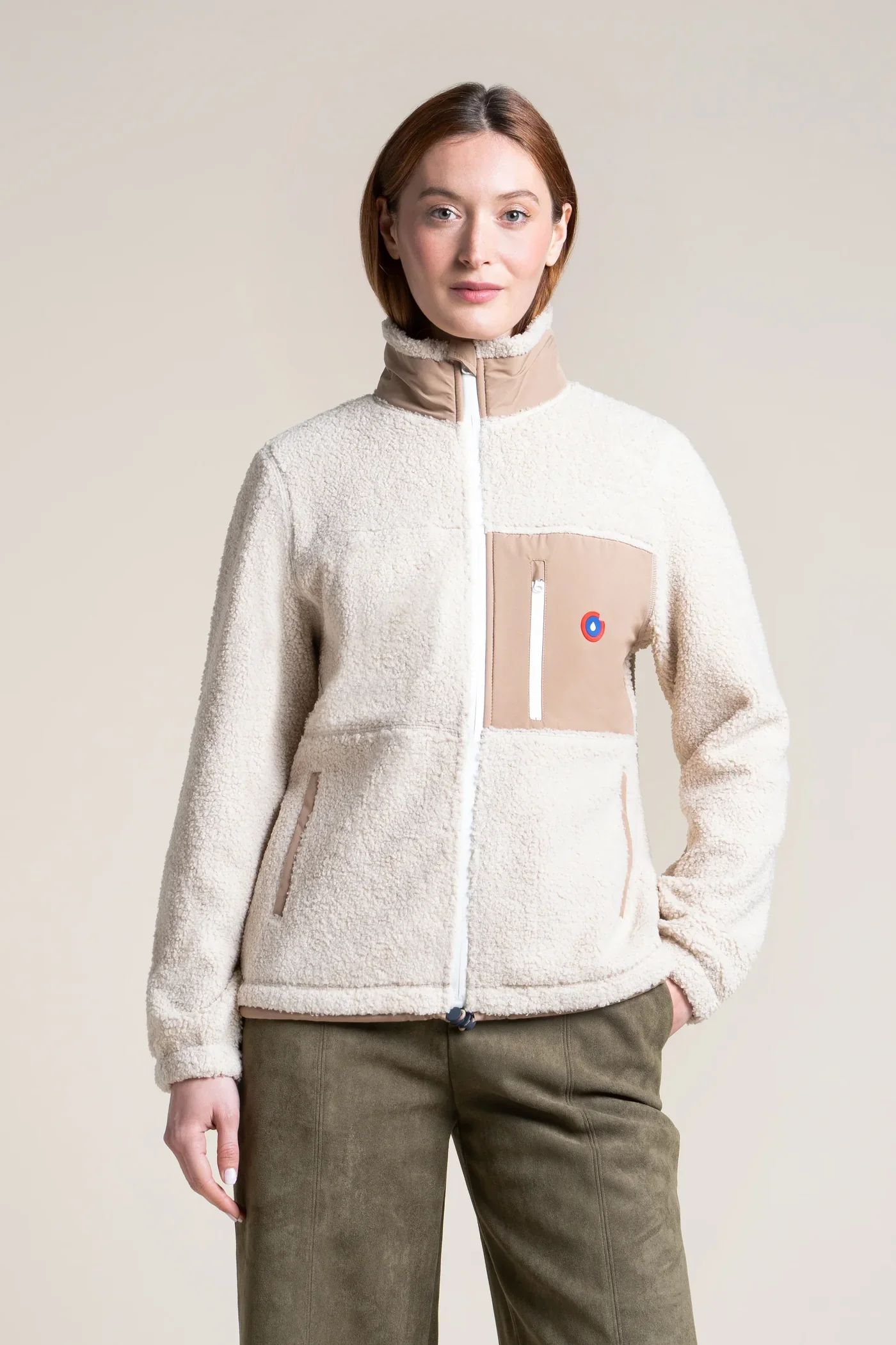 Sherpa Fleece Jacket - Monge - Shell/Sahara - Image 2