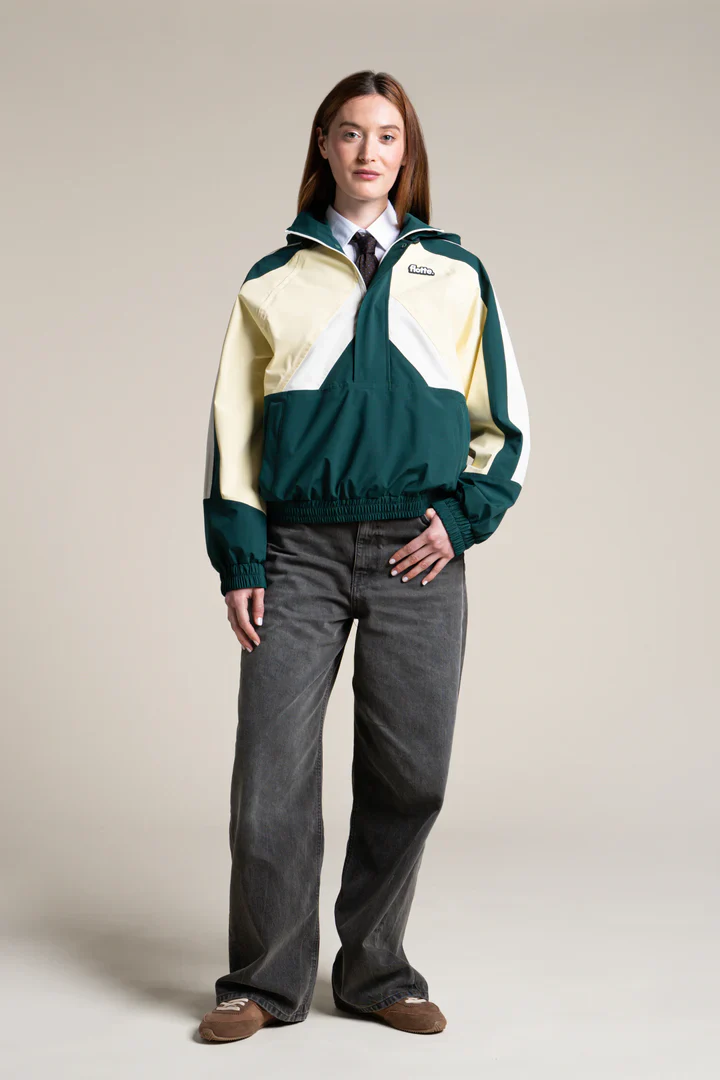 Waterproof Jacket - Abbesses - Forest Green/Butter - Image 2