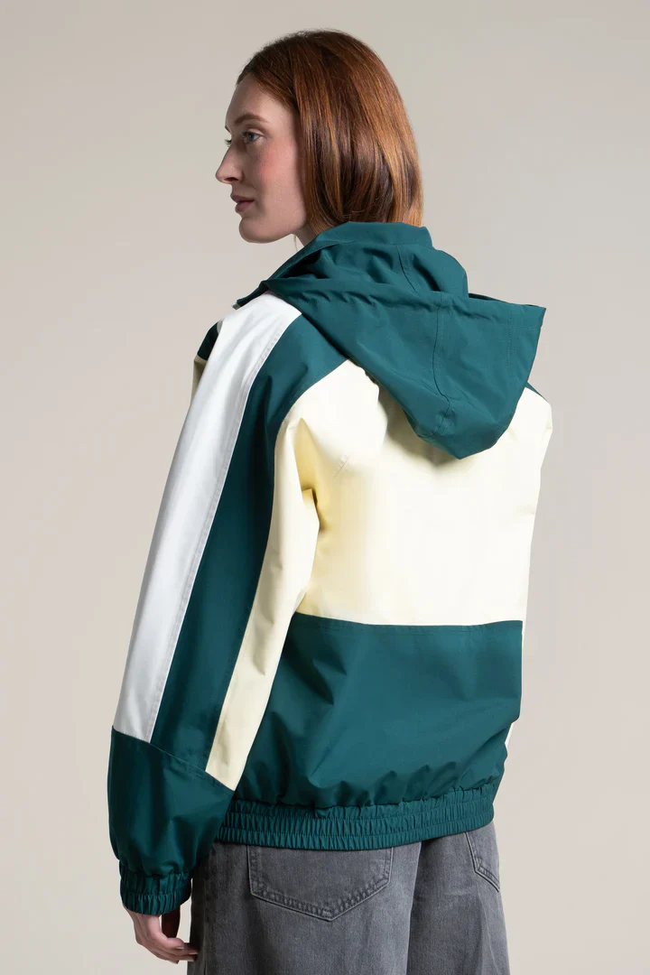 Waterproof Jacket - Abbesses - Forest Green/Butter - Image 4