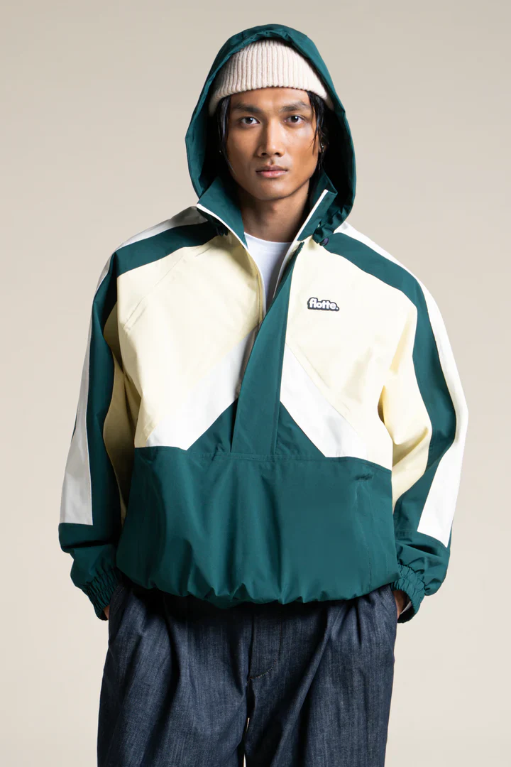 Waterproof Jacket - Abbesses - Forest Green/Butter - Image 9