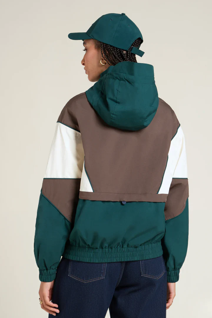 Waterproof Jacket - Saint Martin - Forest Green/Chocolate - Image 3